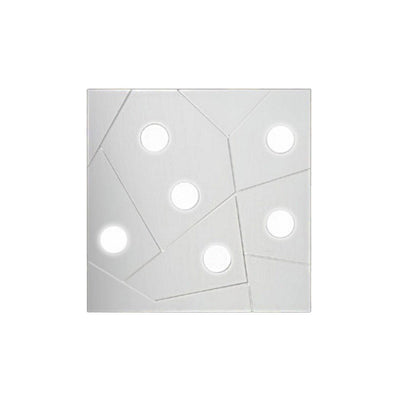 Plafoniera moderna Cattaneo STREET 873 60PA LED 9W GX53 6 luci lampada parete soffitto metallo quadrata interno