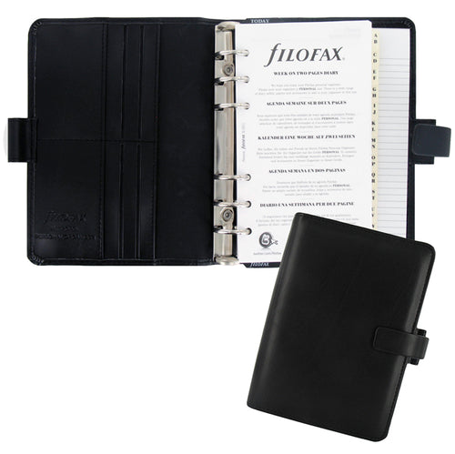 Organiser Metropol Personal F.To 188X135X38Mm Nero Similpelle Filofax