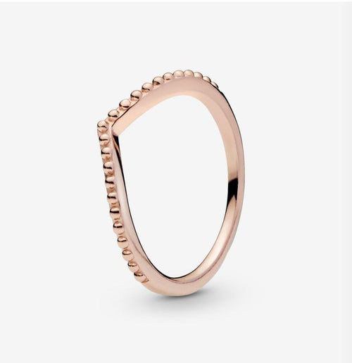 Pandora Anello chevron decorato rosè