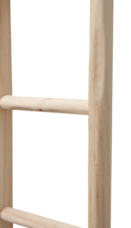 Biscottini Scala in legno grezza L36XPR5,5XH200 cm. Made in Italy