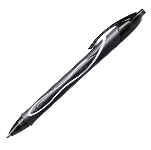 Scatola 12 Penna Sfera Scatto Gelocity Quick Dry Nero Bic