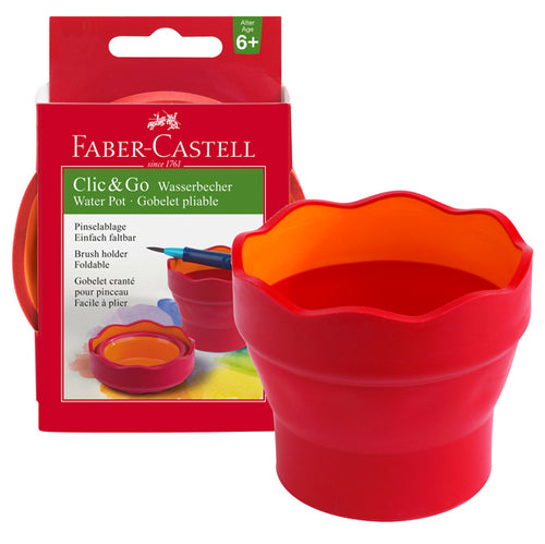 Vaschetta Multiuso Click Go Rosso Faber Castell