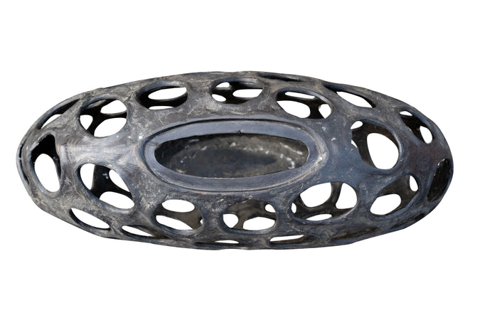 Biscottini Biscottini Vaso Bronzo Fusione Decorato Esterno Robusto Stabile Giardino