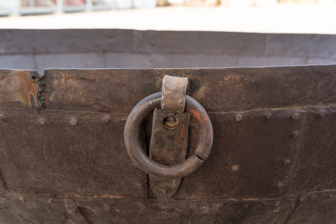 Biscottini Biscottini Contenitore Crogiolo Antico Ferro Battuto 167x167x45 Giardino