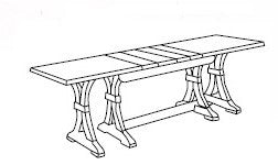 MOBILI 2G - Tavolo Fratino Allungabile In Legno Tinta Noce Bassano Arte Povera 180x85 Sala e Taverna (485)