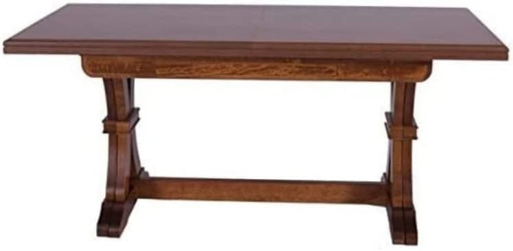 MOBILI 2G - Tavolo Fratino Allungabile In Legno Tinta Noce Bassano Arte Povera 180x85 Sala e Taverna (485)