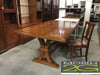 MOBILI 2G - Tavolo Fratino Allungabile In Legno Tinta Noce Bassano Arte Povera 180x85 Sala e Taverna (485)