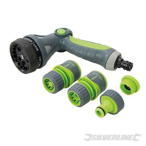 Set di pistola a spray per il flusso dell'acqua Silverline - Eternal Brico