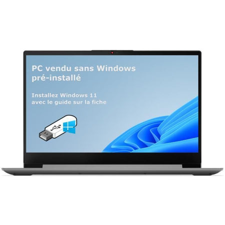 Computer portatile LENOVO Ideapad 3 17ALC6  17'' HD+ - AMD R5 5500U - 12GB RAM - 512GB SSD - Senza Windows - AZERTY