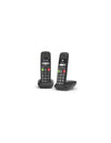TELEFONO CORDLESS GIGASET LINEA SENIOR E290 DUO NERO (L36852-H2901-K1)