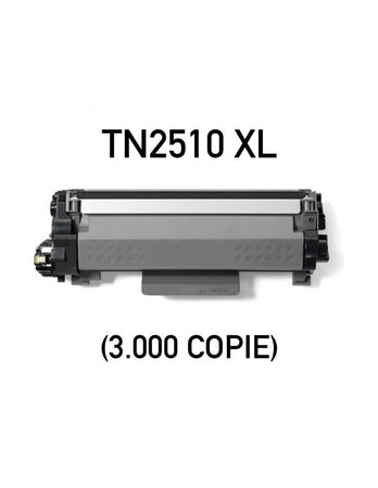 TONER COMPATIBILE BROTHER TN2510 XL 3K BLACK CON CHIP