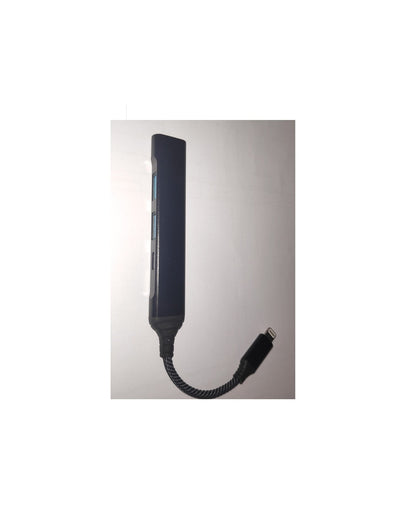 HUB 4 PORTE SLIM 3X USB3.0 + LIGHTNING (LE-121)