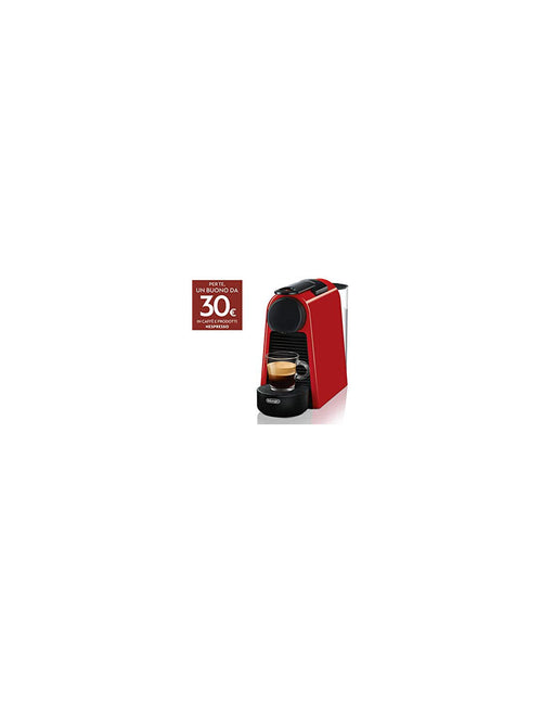 Nespresso Essenza Mini De&39Longhi EN85.R Macchine del Caffe, 1370 watt, Rosso