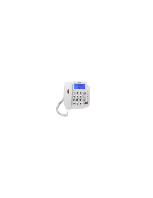 10273681 Telefono Brondi Bravo 90 LCD Bianco
