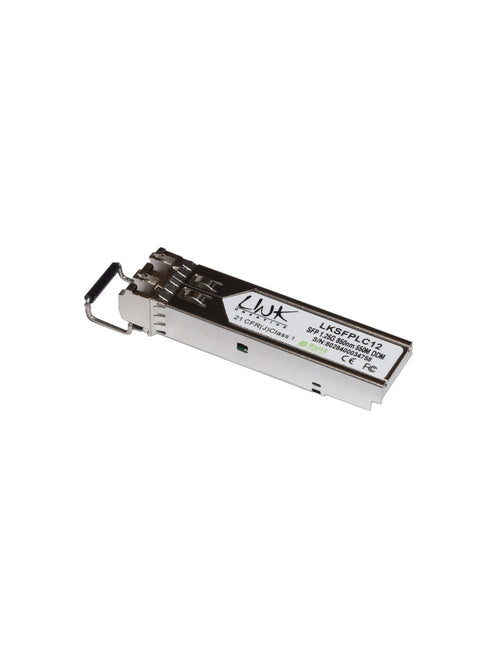 MODULO MINIGBIC (SFP) MULTIMODE LC DUPLEX 1000Base-SX, 850nm 1,25 GBPS 550 MT CON DDM (LKSFPLC12)