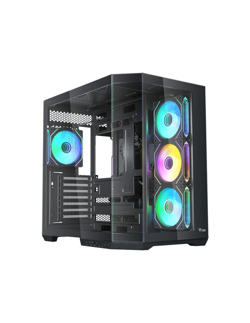 CASE GAMING DARK CAVE AKU - NO ALIMENTATORE - ARGB FAN - NERO (ITGCADCAKB)
