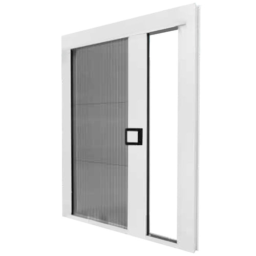 Zanzariera Plissettata su misura ''Aurora'' profilo Bronzo Anodizzato apertura laterale (Made In Italy)