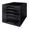 Cassettiera Drawer Cabinet Cube 5 Nero Leitz