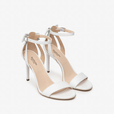 Nero Giardini sandalo bianco con fiocco E410111DE707 Donna