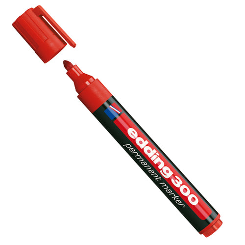 Marcatore Permanente 300 Punta Conica Rosso Edding