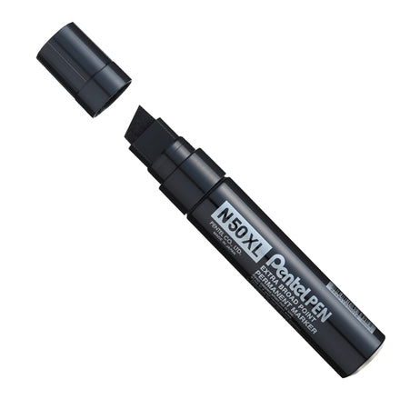 Marcatore N50 Extra Large Nero Punta A Scalpello 8-15,4Mm Pentel