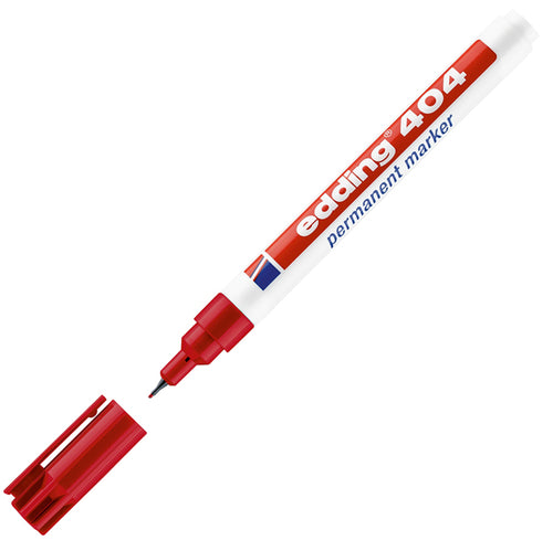 Marcatore Permanente Extra-Fine Edding 404 Punta 0,75Mm Rosso