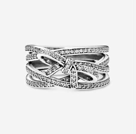 Pandora Anello Fiocco e nastro scintillanti