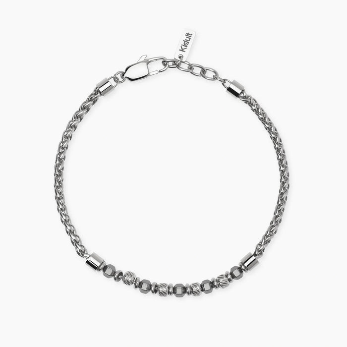Bracciale Tennis Brosway Desideri In Acciaio 304 Con Cubic Zirconia - Finitura Oro 14K, Diametro 185mm, Chiusura Con Cornetto Portafortuna - Regalo Donna