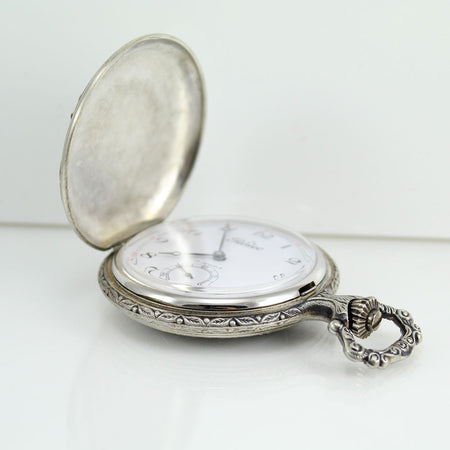 Orologio da tasca Perseo savonette meccanico carica manuale contadino