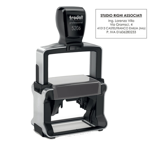 Timbro Professional 5206 56X33Mm 8Righe Personaliz Autoinch. Trodat