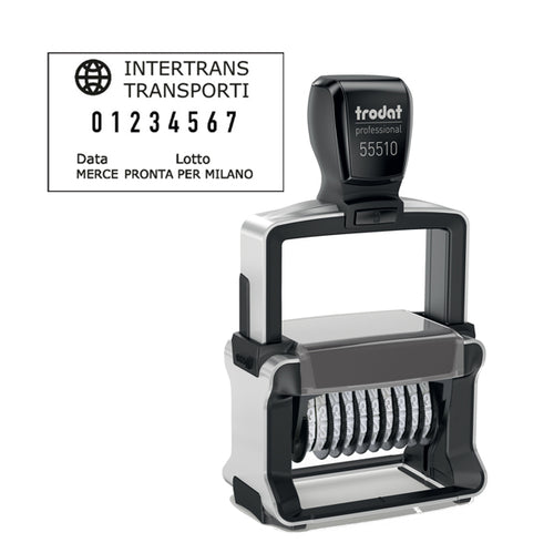 Timbro Professional 4.0 55510/Pl Numeratore 10 Colonne 5Mm Autoinch. Trodat