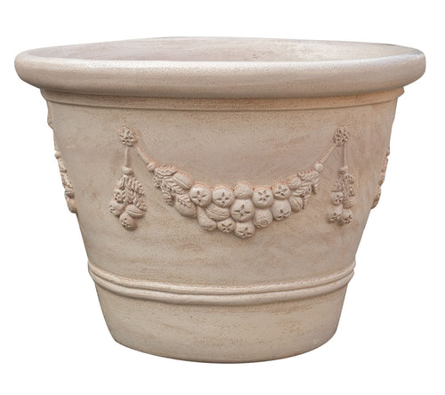 Biscottini Biscottini Vaso Orcio Terracotta Toscana Fatto a Mano Antigelivo D 103 H 75