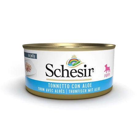 Schesir Jelly Puppy Tonnetto con Aloe Scatoletta per Cani Cuccioli 150gr