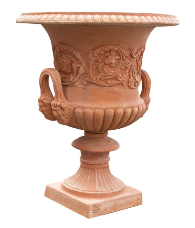Biscottini Vaso Toscano invecchiato in terracotta toscana 100% Made in Italy interamente Lavorato a Mano L60xPR60xH72 cm