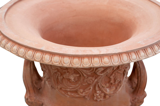 Biscottini Vaso Toscano invecchiato in terracotta toscana 100% Made in Italy interamente Lavorato a Mano L60xPR60xH72 cm