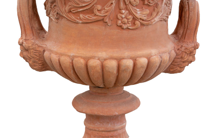 Biscottini Vaso Toscano invecchiato in terracotta toscana 100% Made in Italy interamente Lavorato a Mano L60xPR60xH72 cm