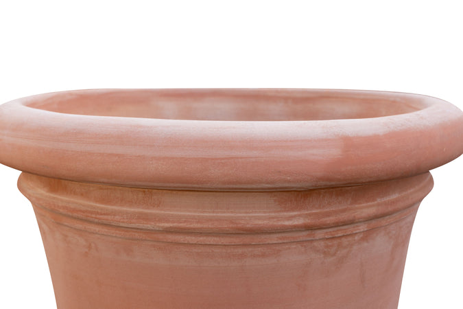 Biscottini Vaso Orcio Conca Biscottini Terracotta Toscana 70x62 Artigianale Antigelo Made