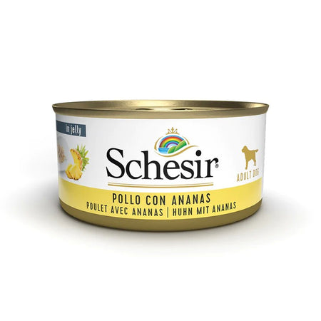 Schesir Jelly Adult Pollo con Ananas Scatoletta per Cani Adulti 150gr
