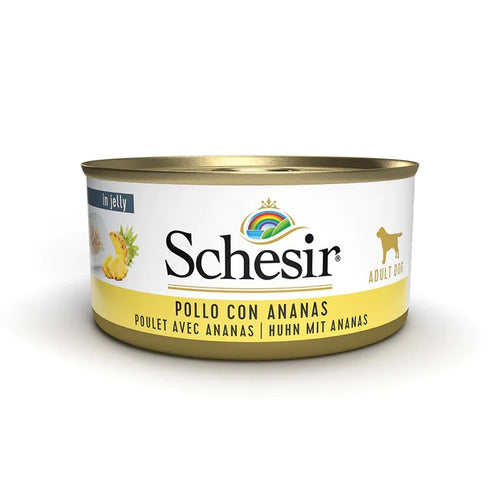 Schesir Jelly Adult Pollo con Ananas Scatoletta per Cani Adulti 150gr