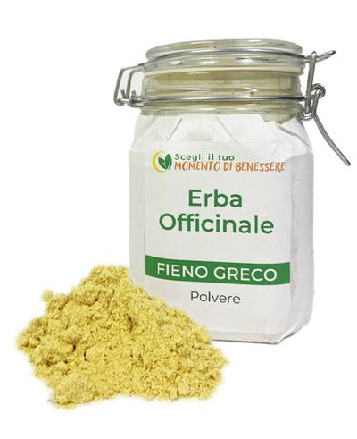 Tisana Fieno greco in polvere ipoglicemizzante, riduce il colesterolo, ricco di fibre da 50g e 100g