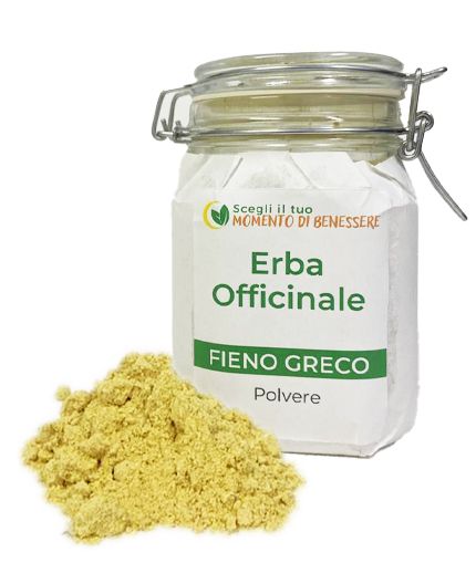 Tisana Fieno greco in polvere ipoglicemizzante, riduce il colesterolo, ricco di fibre da 50g e 100g