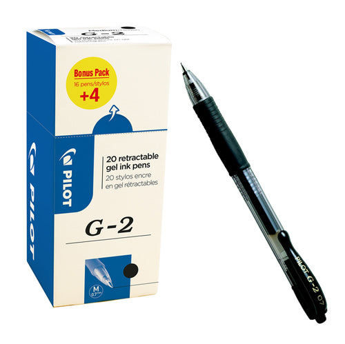 Value Pack 16+4 Roller Gel Scatto G-2 0,7Mm Nero Pilot