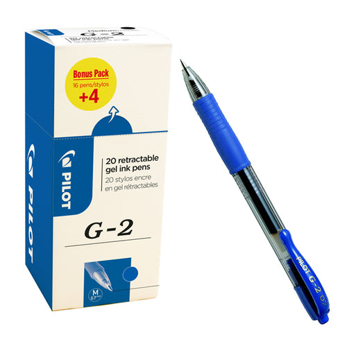 Value Pack 16+4 Roller Gel Scatto G-2 0,7Mm Blu Pilot