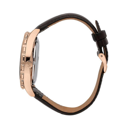Orologio TRUSSARDI uomo T-logo Automatico pelle marrone / nero