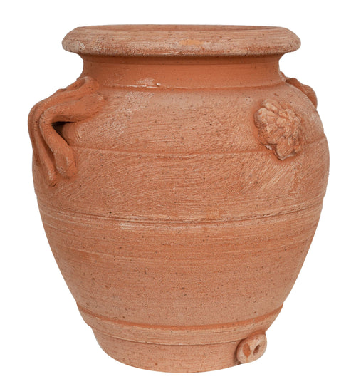 Biscottini Biscottini Orcino Vaso Conca Terracotta Lavorata Mano Made Italy 16x20