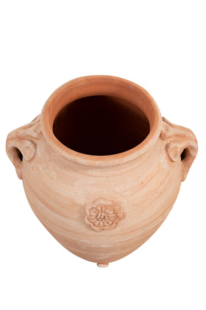 Biscottini Biscottini Orcio Vaso Conca Galestro Terracotta Fatto a Mano 46x40x56 Made Italy