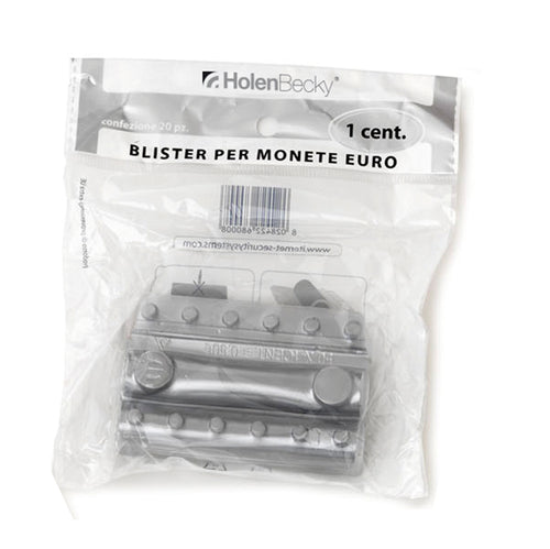 Blister 20 Portamonete In Pvc 1Cent Trasparente