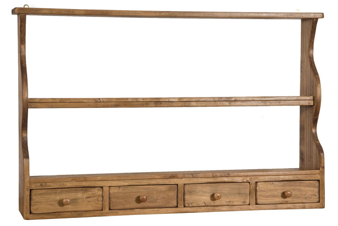 Biscottini Piattaia Country Biscottini legno Tiglio Naturale 107x18x68 con 3 cassetti Made