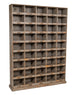 Biscottini Vetrina libreria in legno massello di rovere L154xPR33xH105 cm