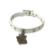 Collarino bianco per cani in Ecopelle e Swarovski Pet Follie